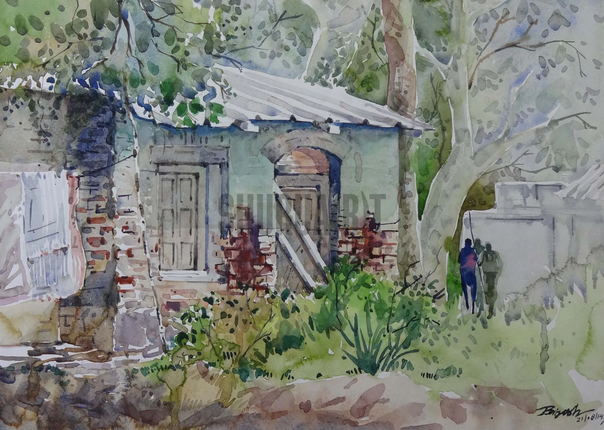 Painting of a Garden House