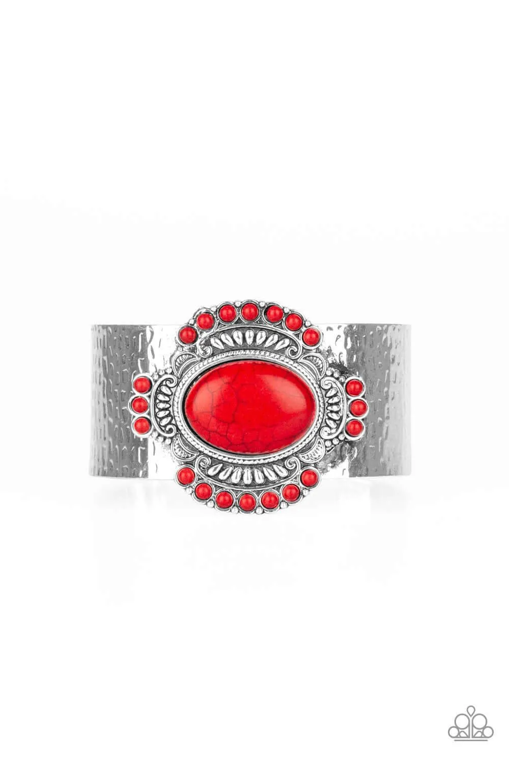 Paparazzi Accessories  - CANYON Crafted #B548 Drawer 1/3 - Red Bracelet