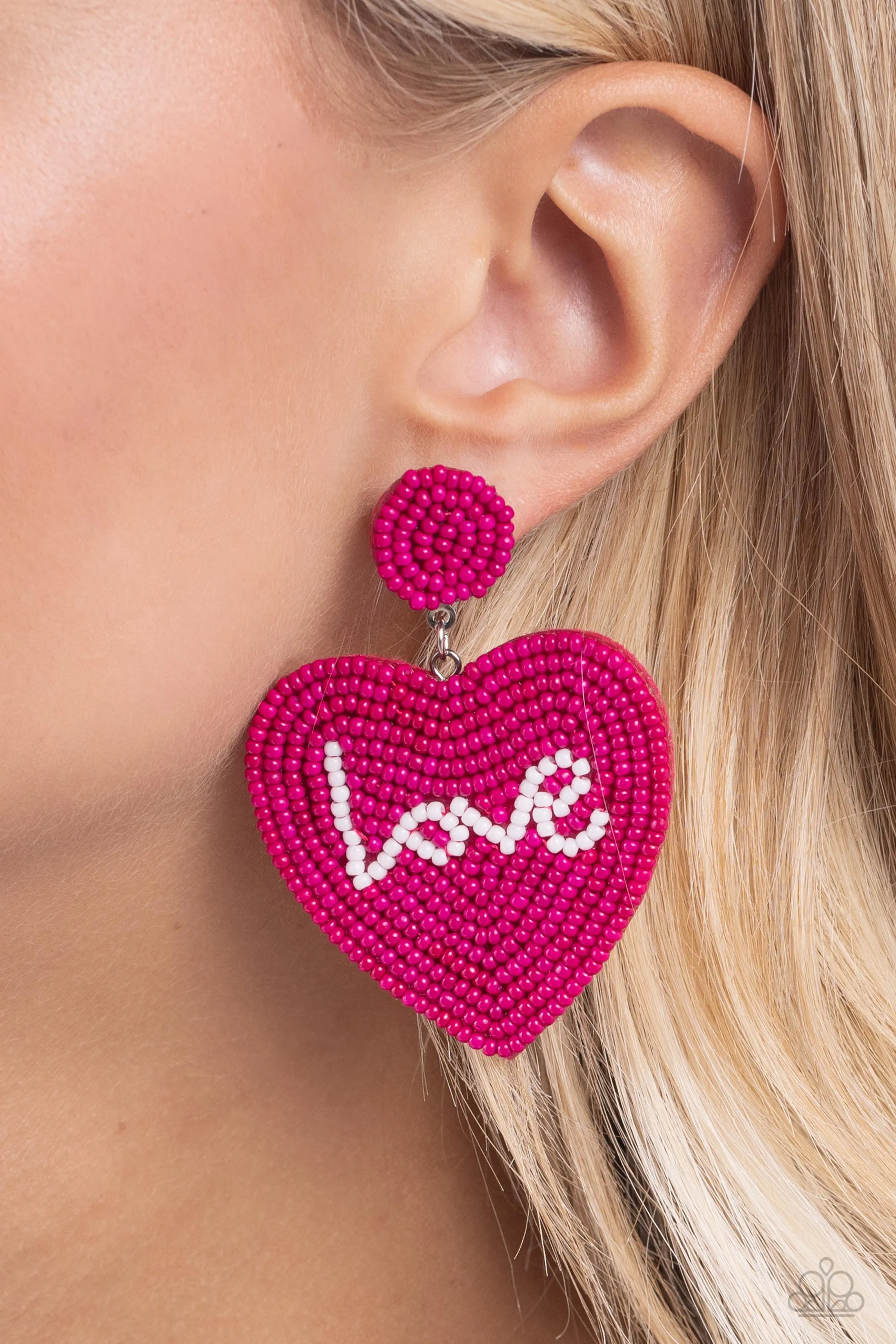 Paparazzi Sweet Seeds Pink Post Earrings