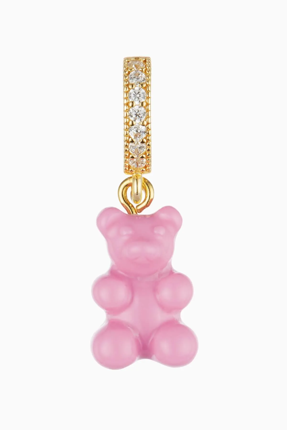 Pave Nostalgia Bear Pendant | Candy Pink