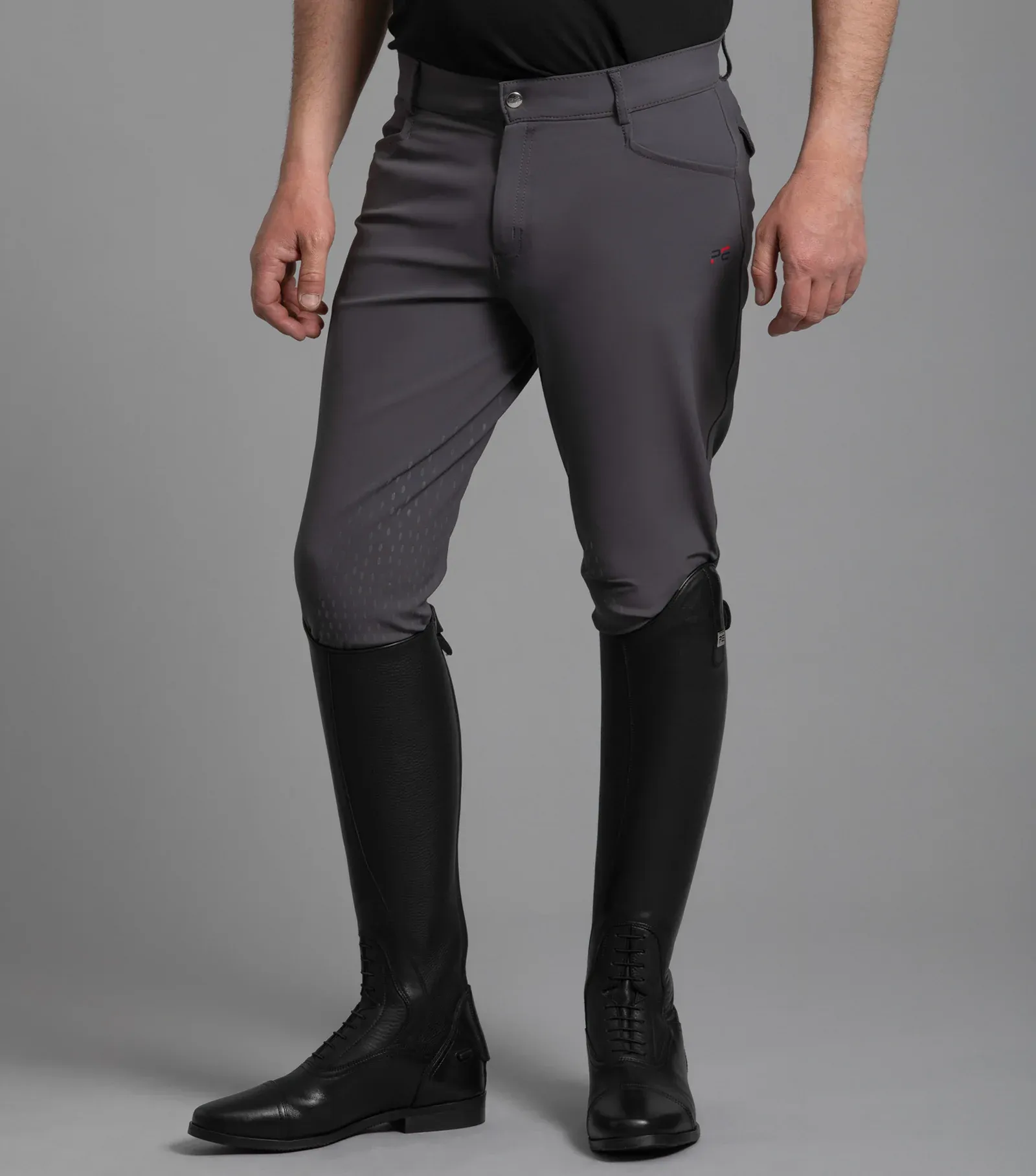 PEI Emilio Men's Gel Knee Breeches - Anthracite