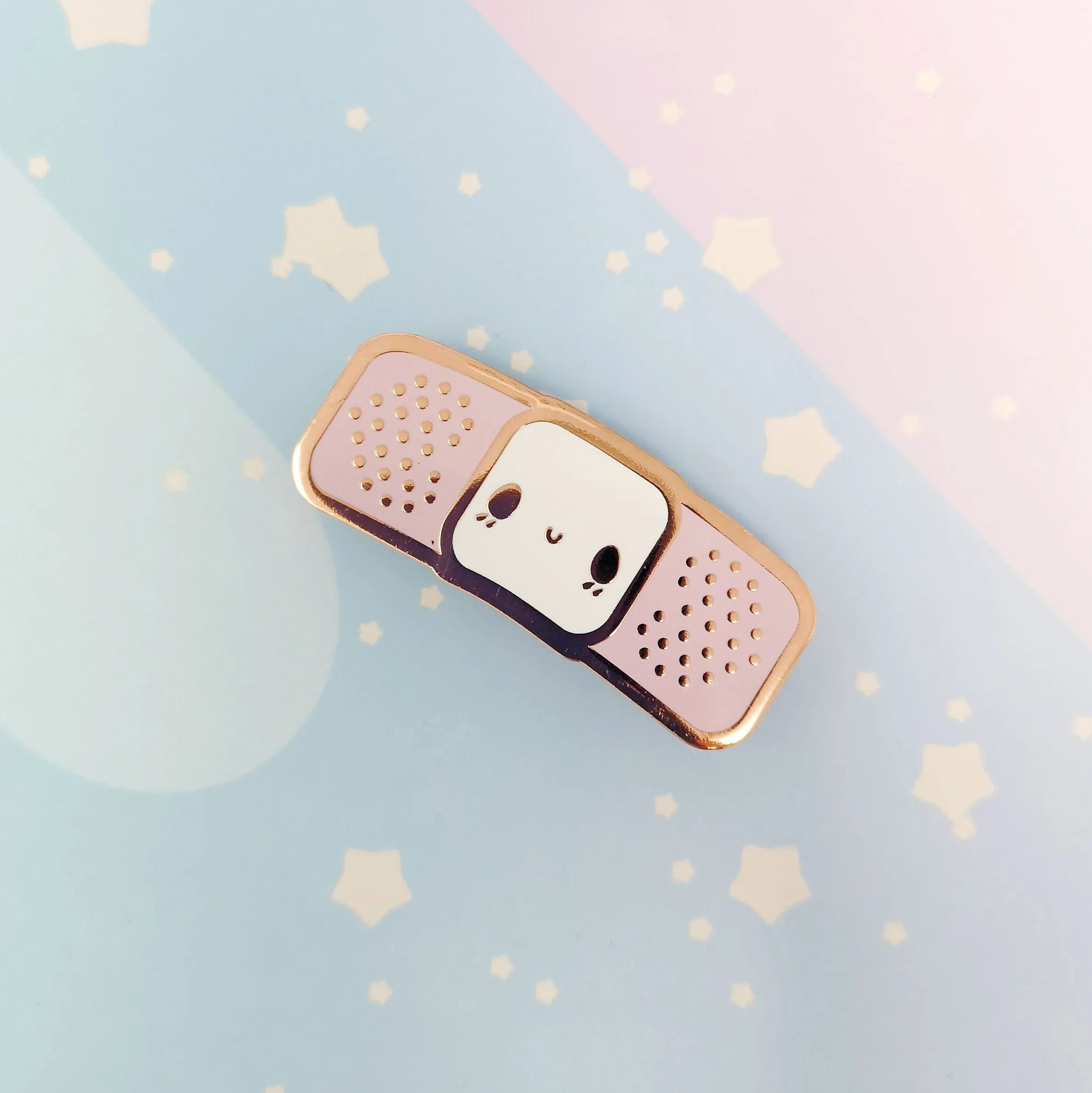 Pink Bandaid Buddy - Hard Enamel Pin - Kawaii Medical Pins Series