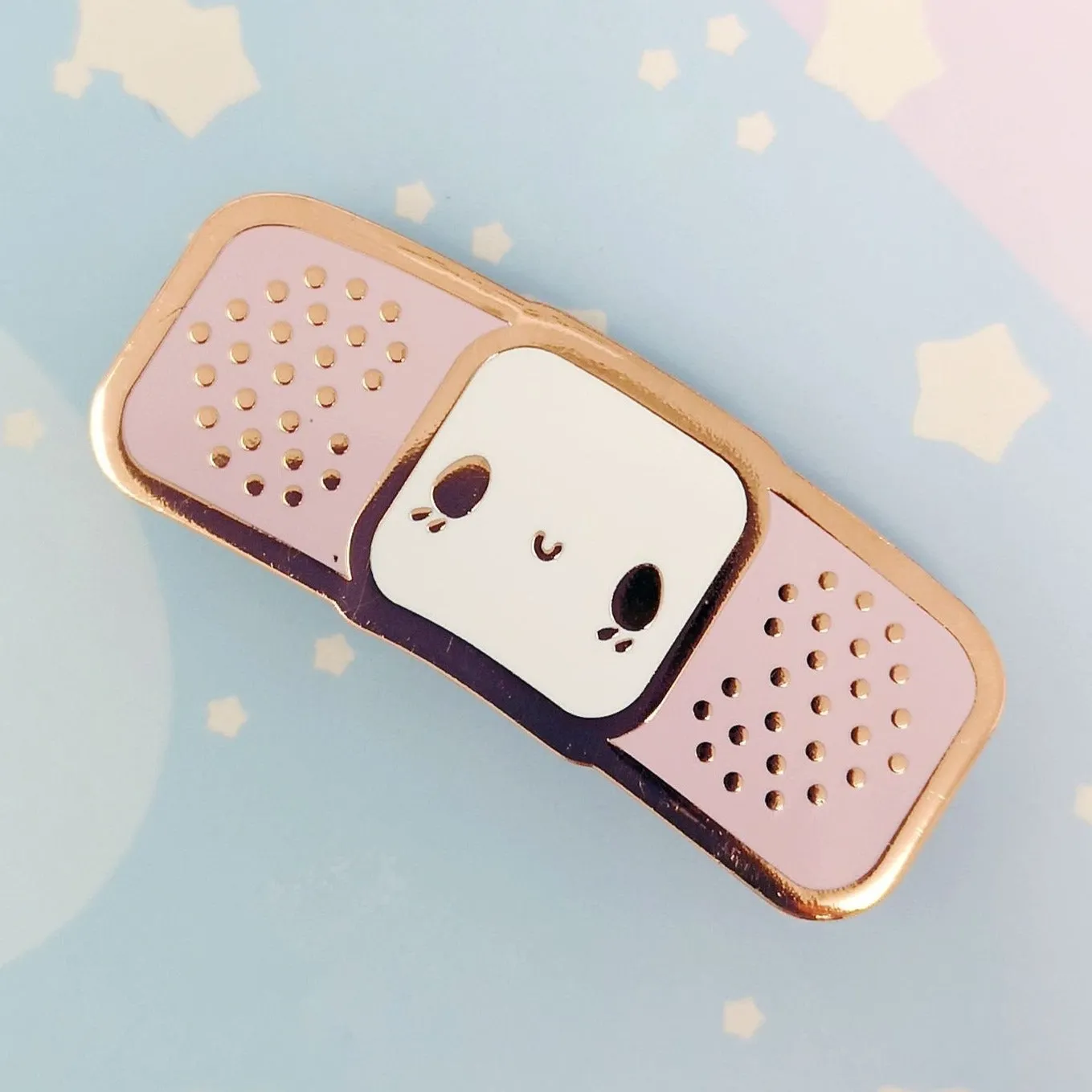 Pink Bandaid Buddy - Hard Enamel Pin - Kawaii Medical Pins Series