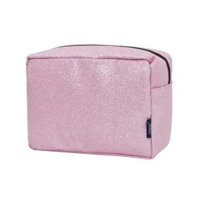 Pink Glitter NGIL Large Cosmetic Travel Pouch