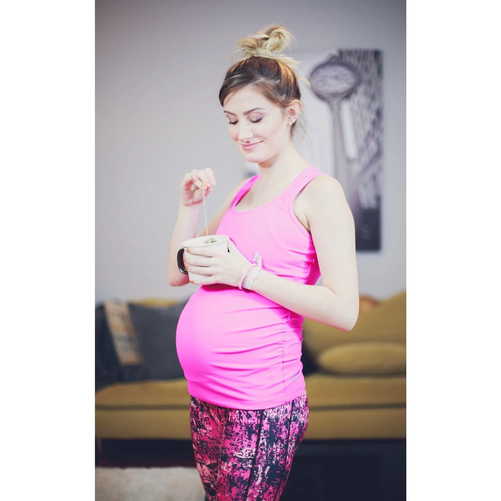 Pregnancy Singlet Bright Pink