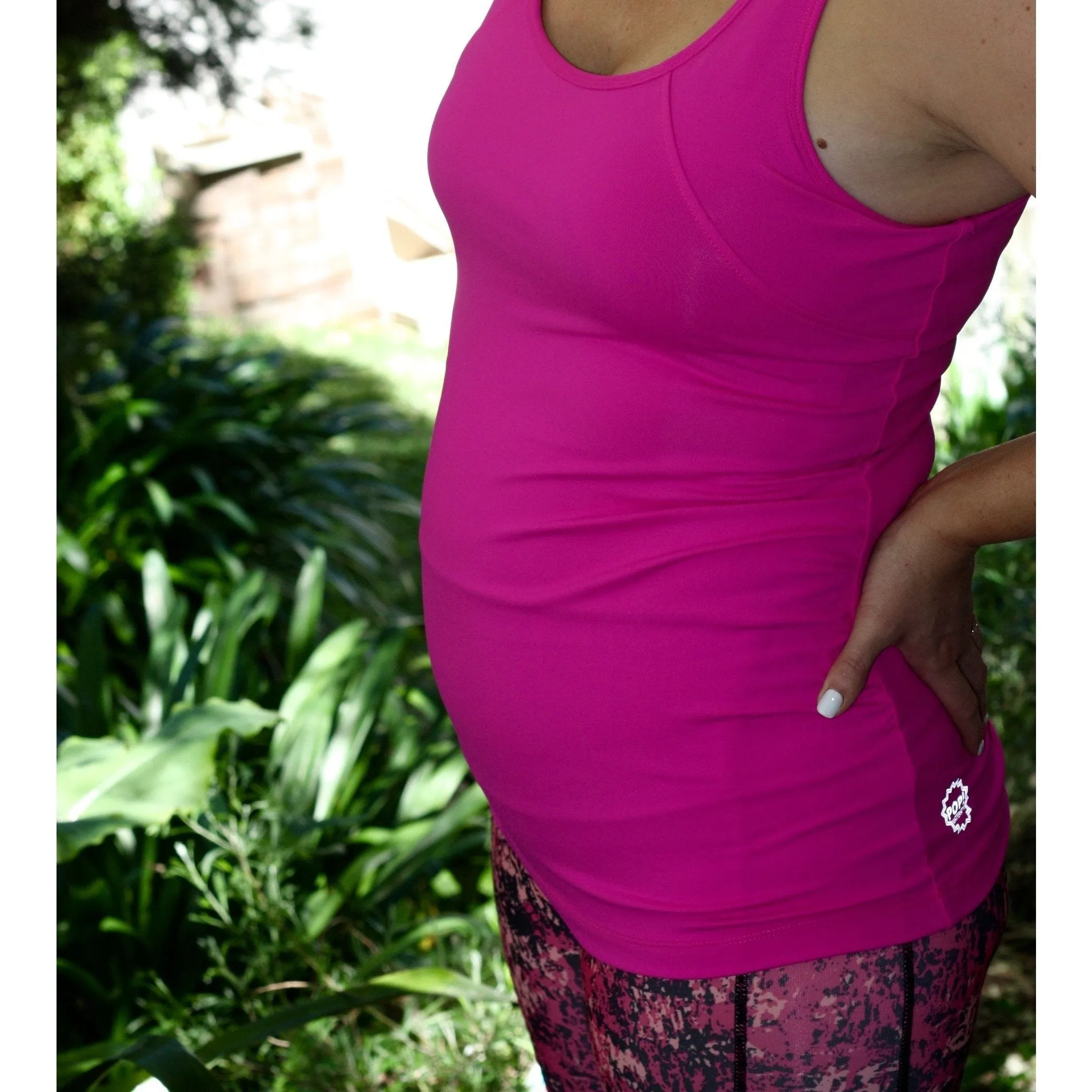 Pregnancy Singlet Bright Pink