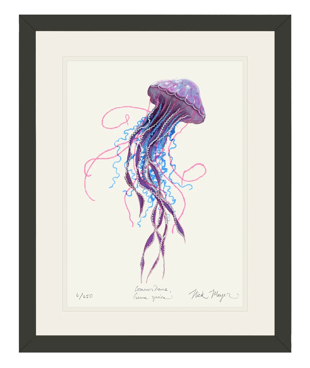 Purple Jellyfish II Print - Best Seller