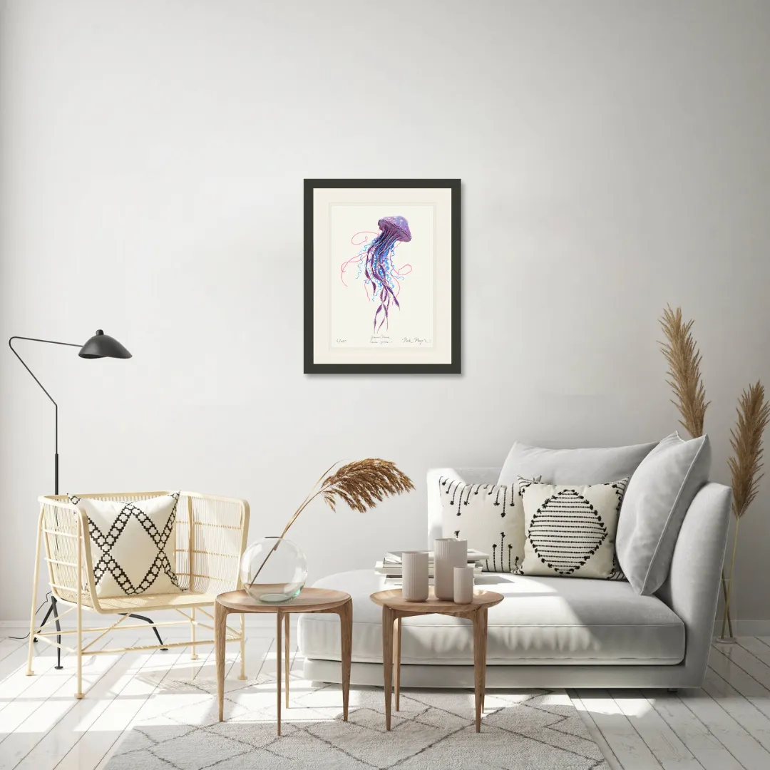 Purple Jellyfish II Print - Best Seller