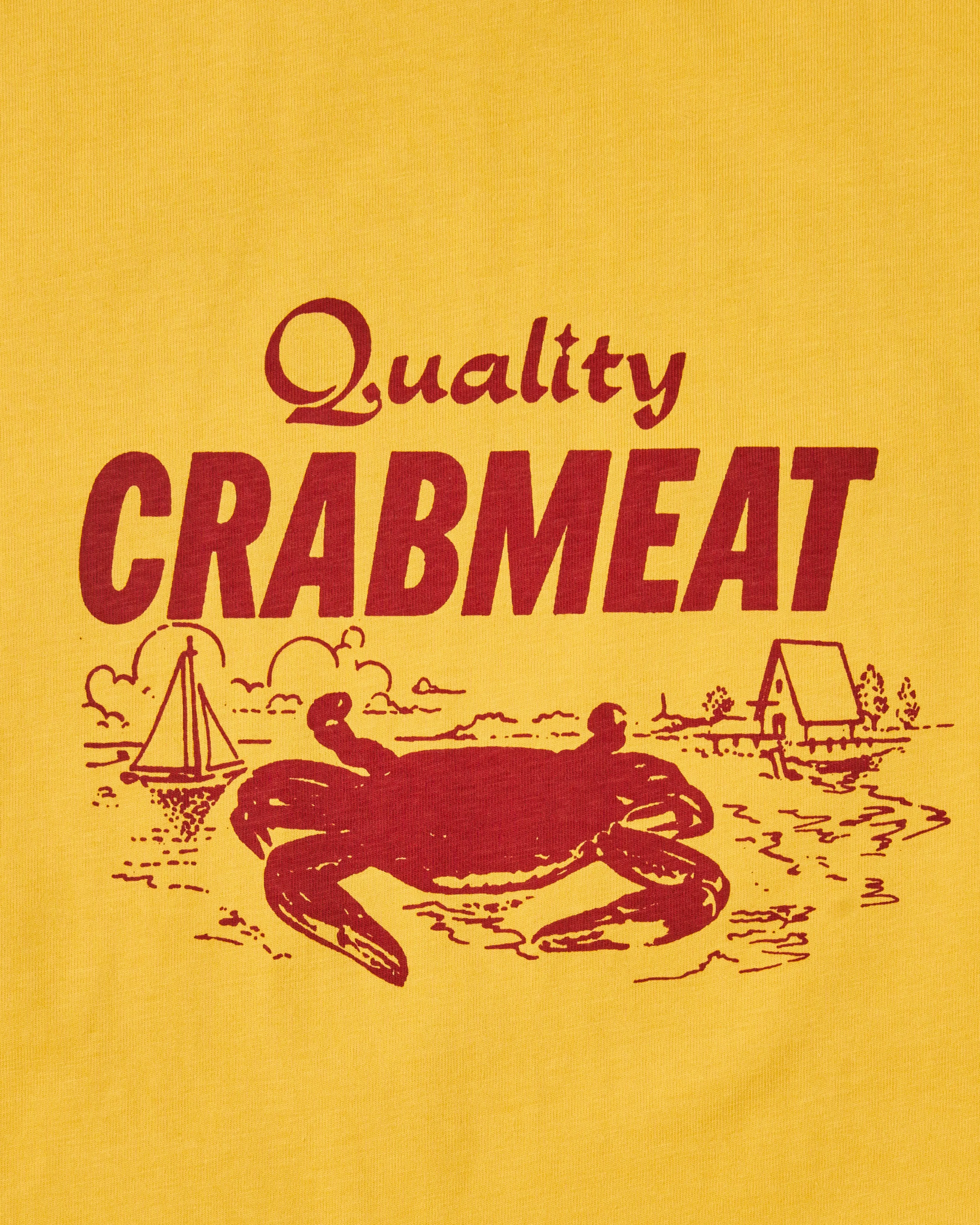 Quality Crabmeat Tee in Sunset