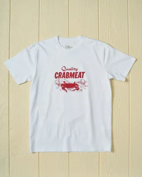 Quality Crabmeat Tee in White