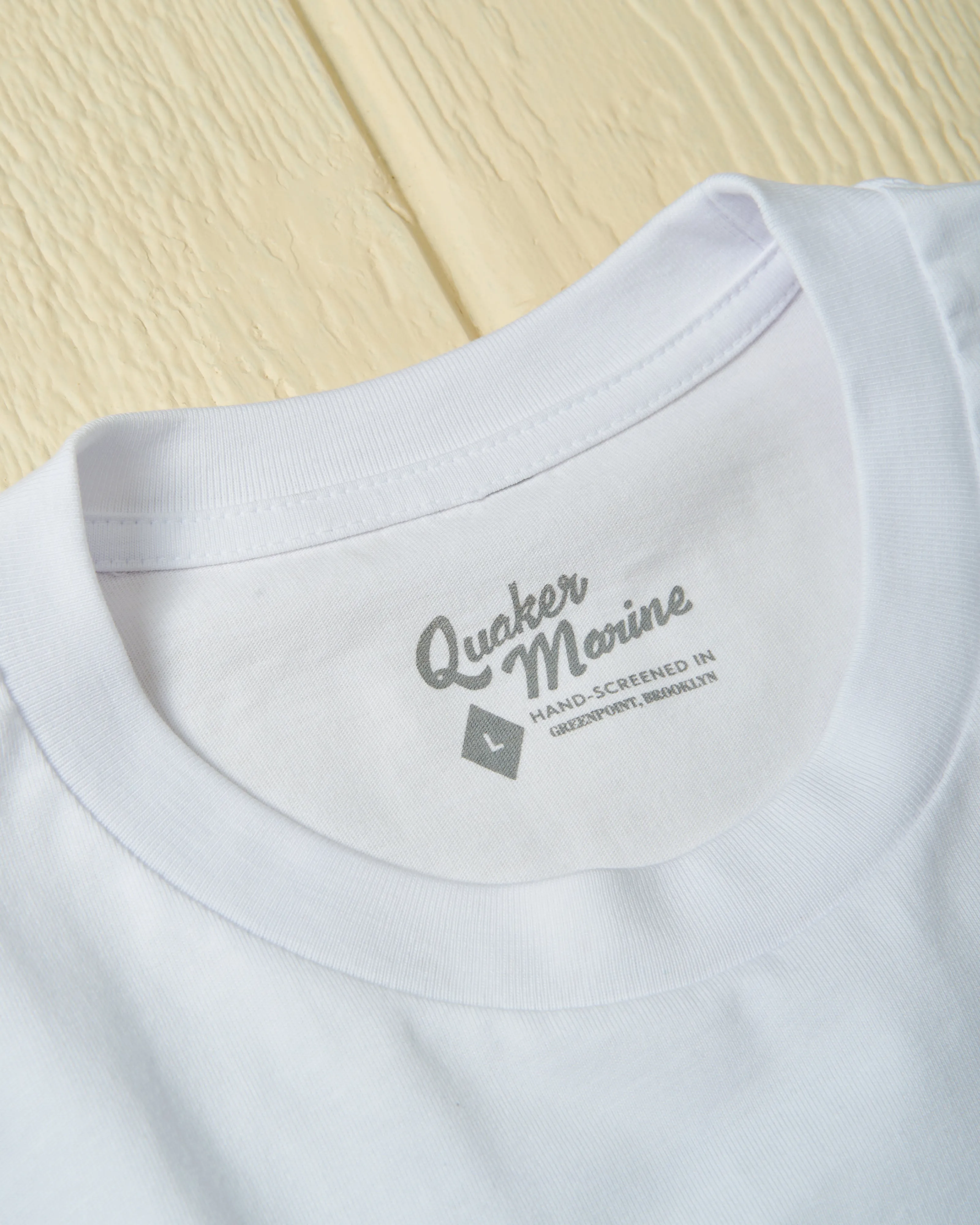 Quality Crabmeat Tee in White