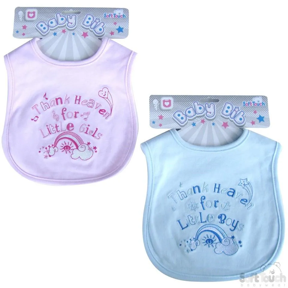 "THANK HEAVEN FOR..." VELCRO BIB: P3599