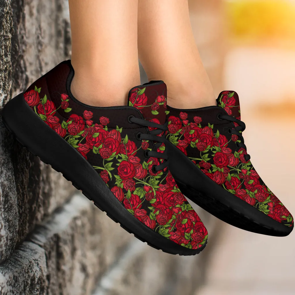 Red Roses Sport Sneakers