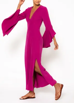 Rita Raspberry Maxi Dress