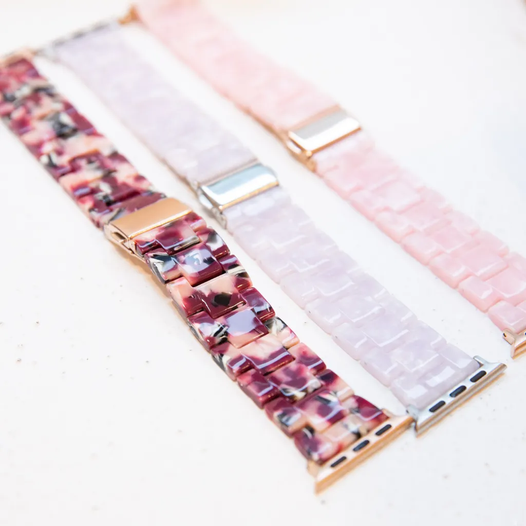 Rosetta Resin Watch Strap - Pink - 38/40mm