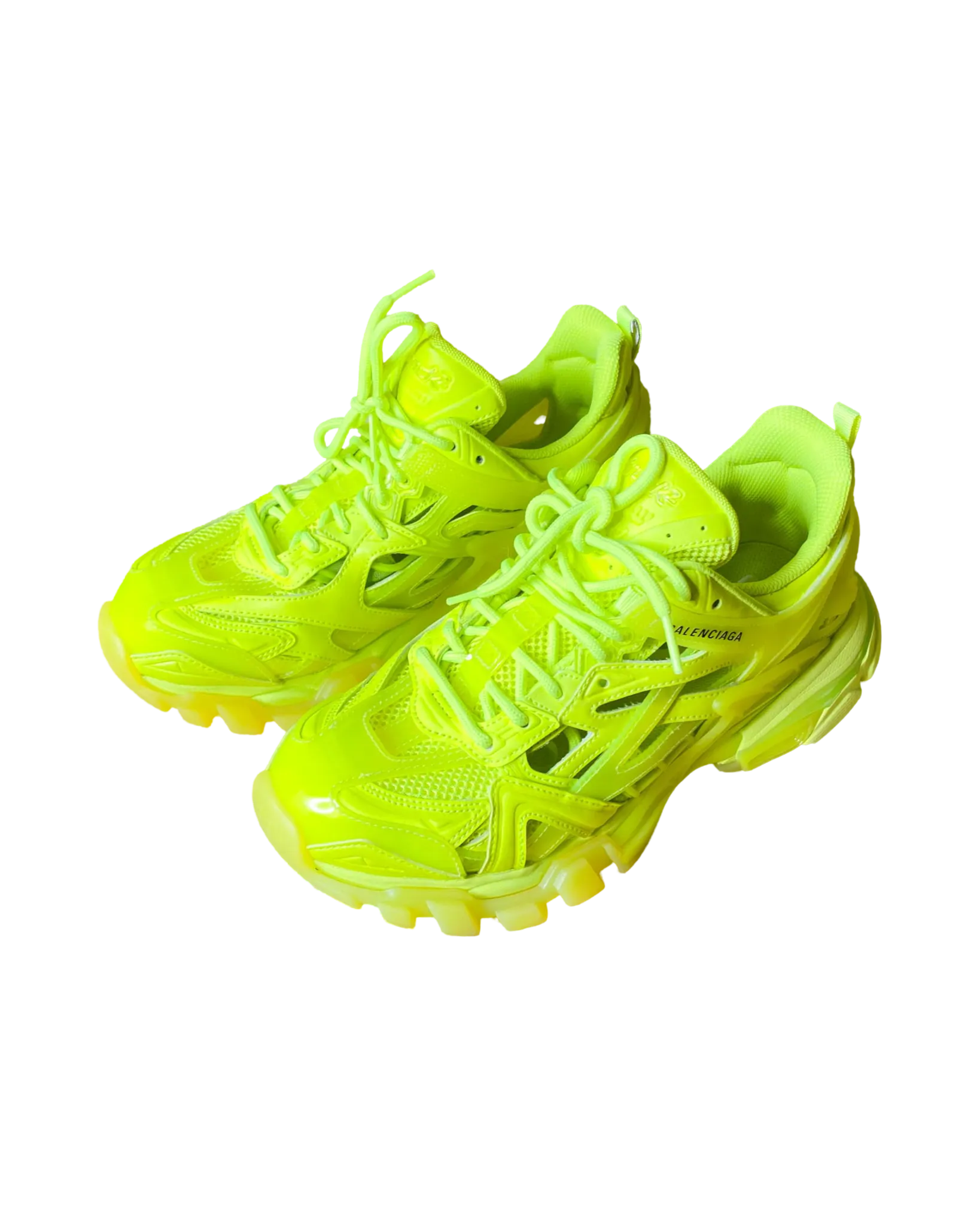 Size 39 - Balenciaga Track 2 Fluro Yellow Sneakers