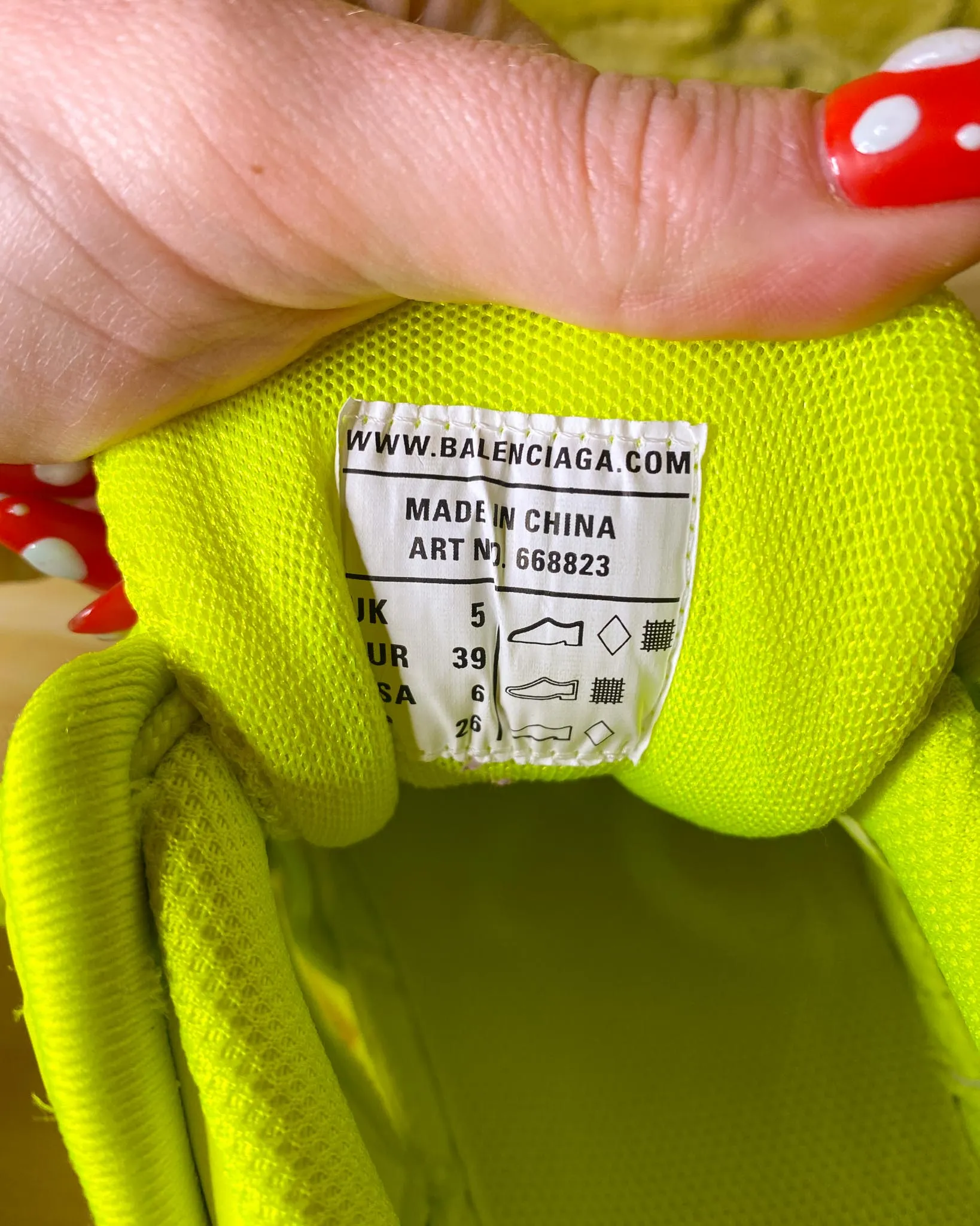 Size 39 - Balenciaga Track 2 Fluro Yellow Sneakers