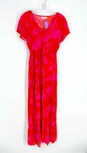 Size S Red/Pink Floral Maxi Dresses Dress