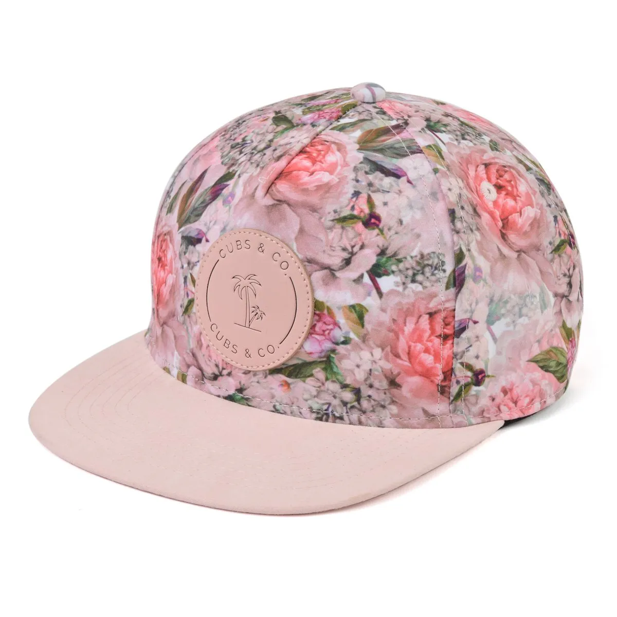 Snapback Hat - Floral Pink (Kids-Adults)