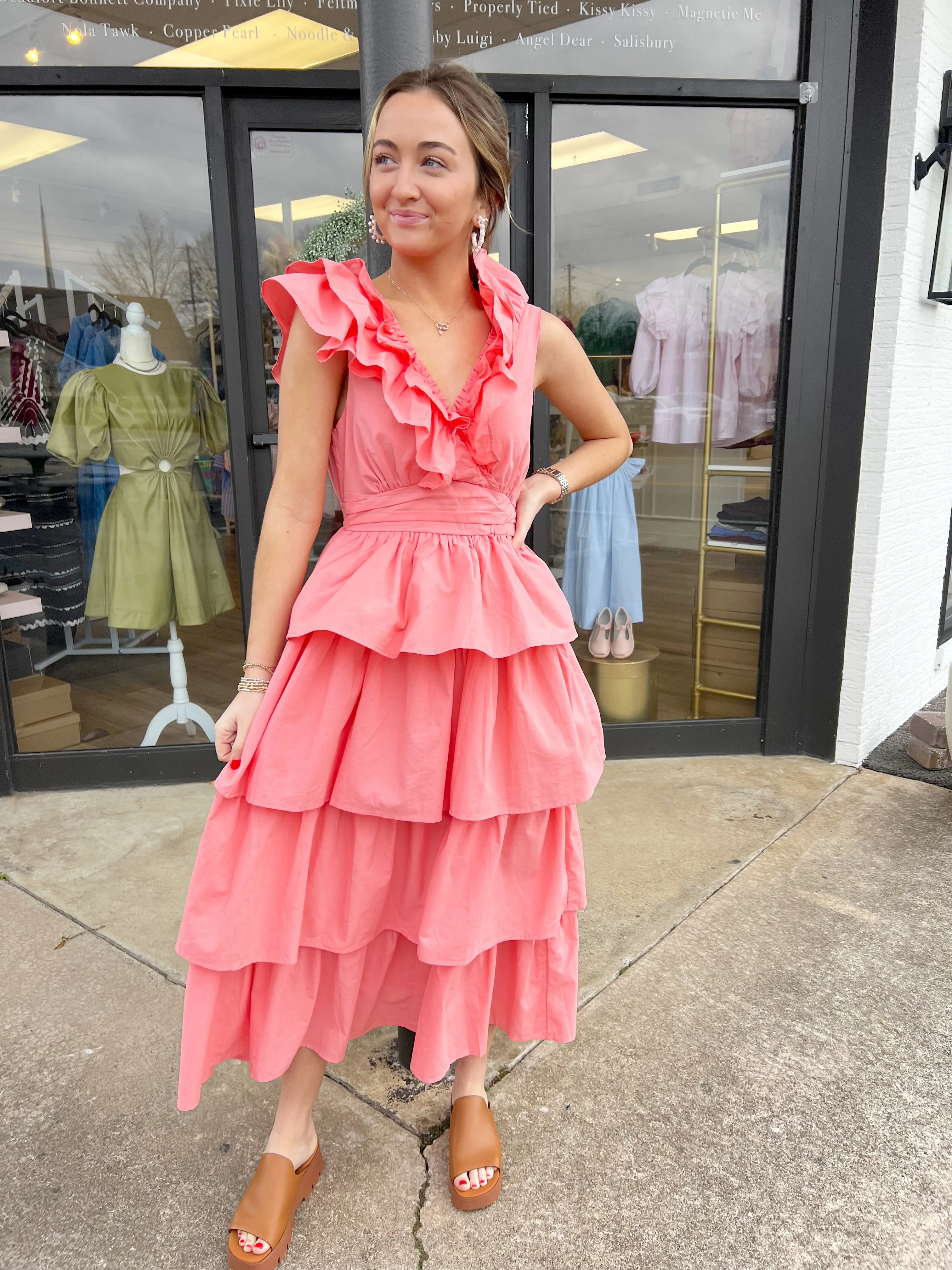 Spring Fling Ruffle Dress