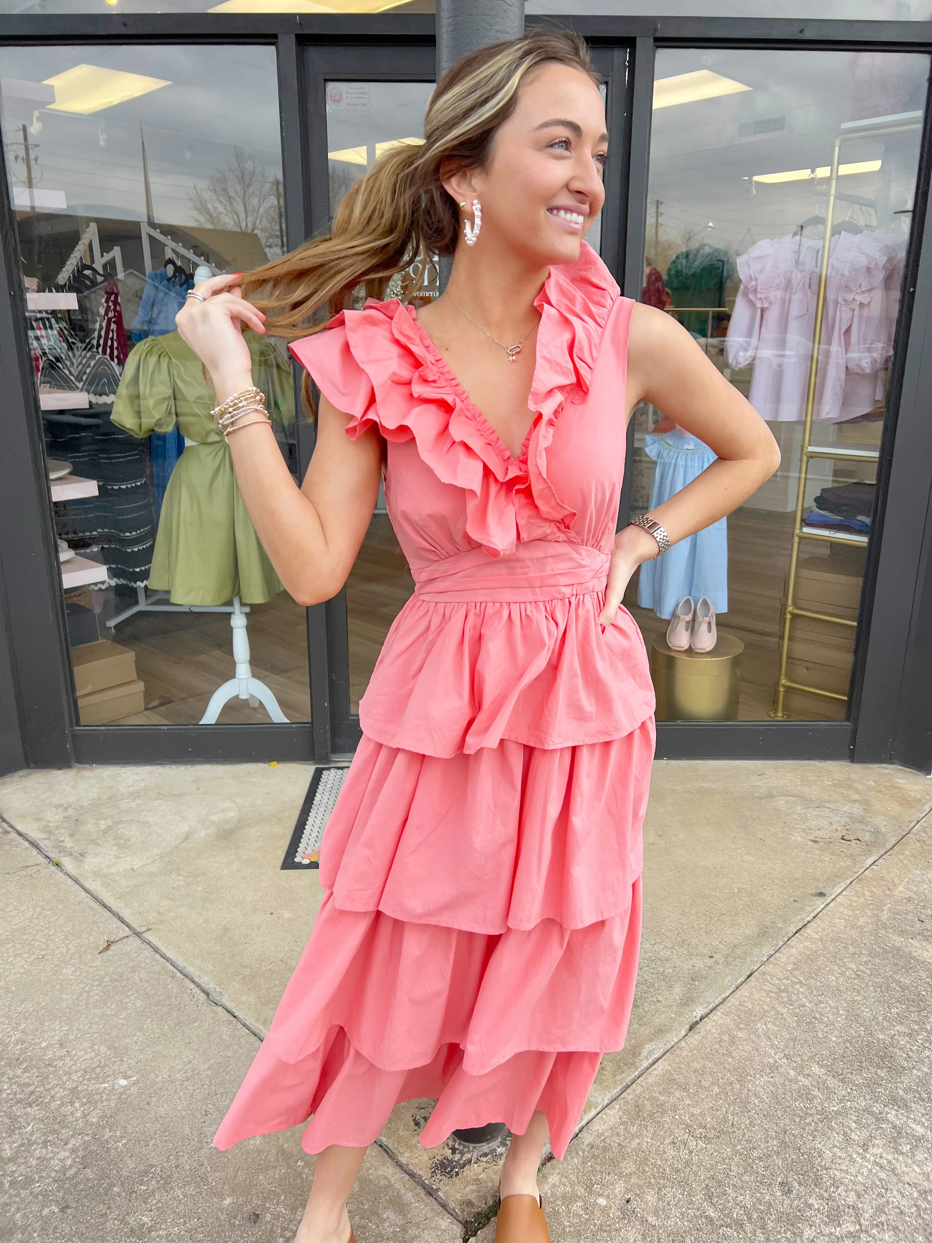 Spring Fling Ruffle Dress