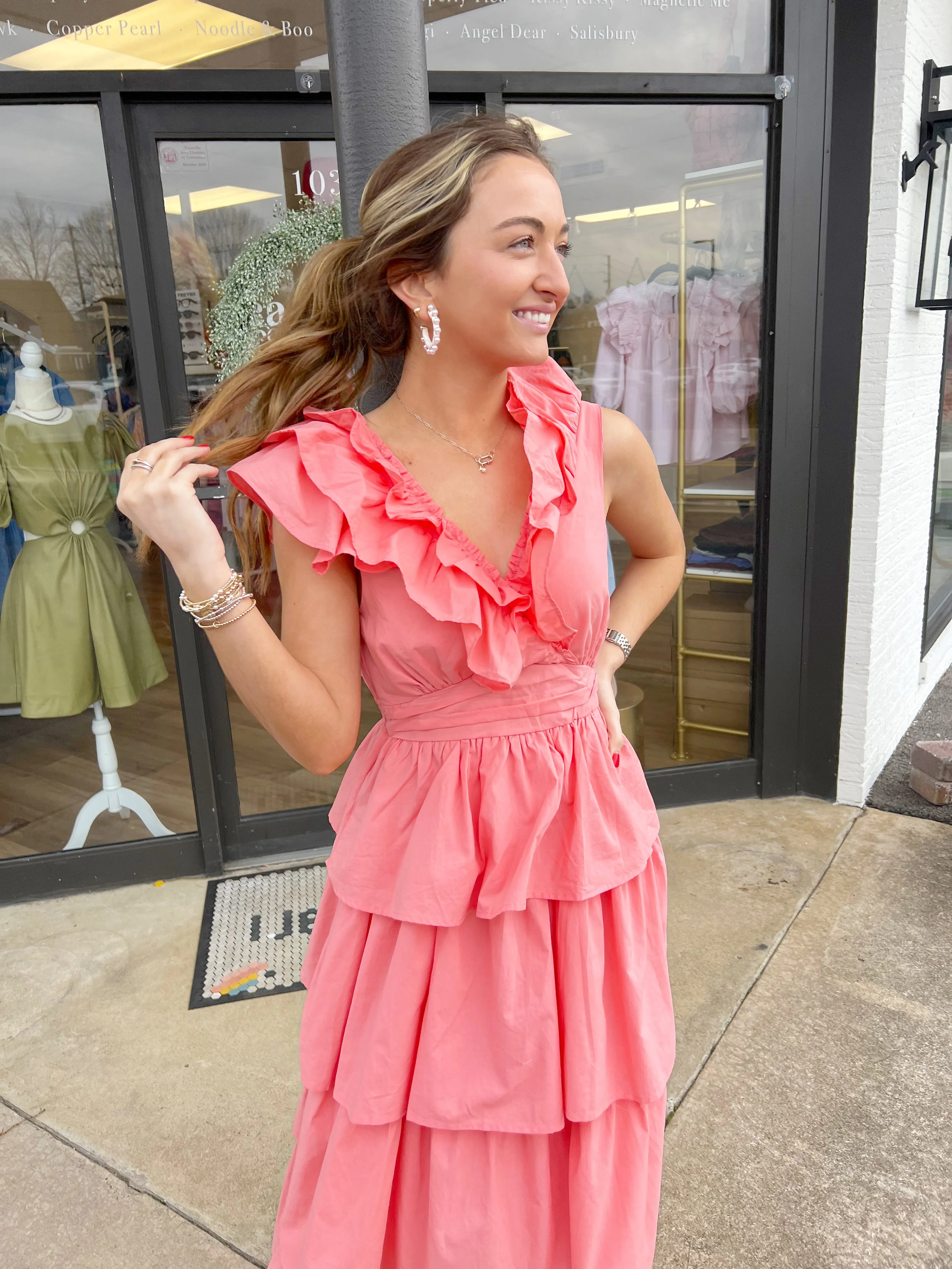 Spring Fling Ruffle Dress