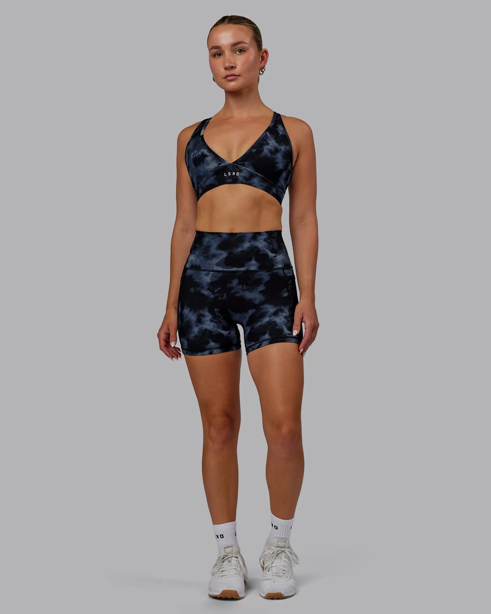 Stamina Form Sports Bra - Tie Dye-Midnight