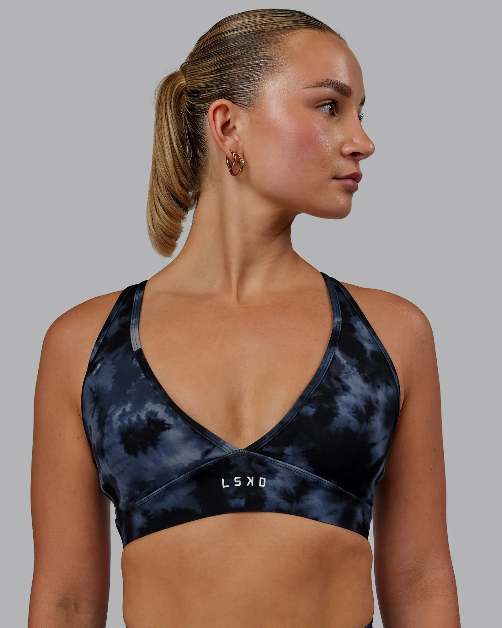 Stamina Form Sports Bra - Tie Dye-Midnight