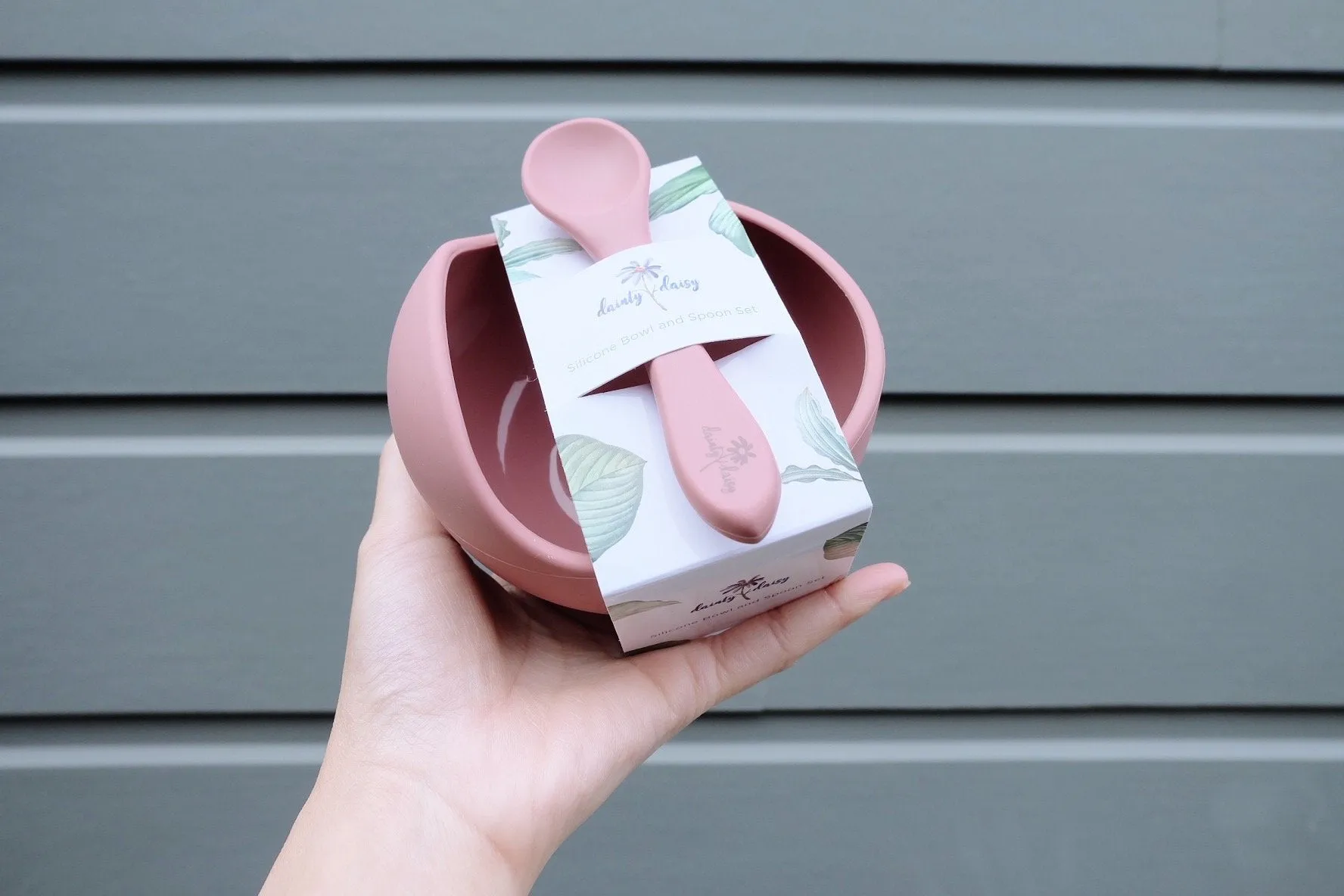 Stickie Bowl & Spoon Set - Dusty Rose