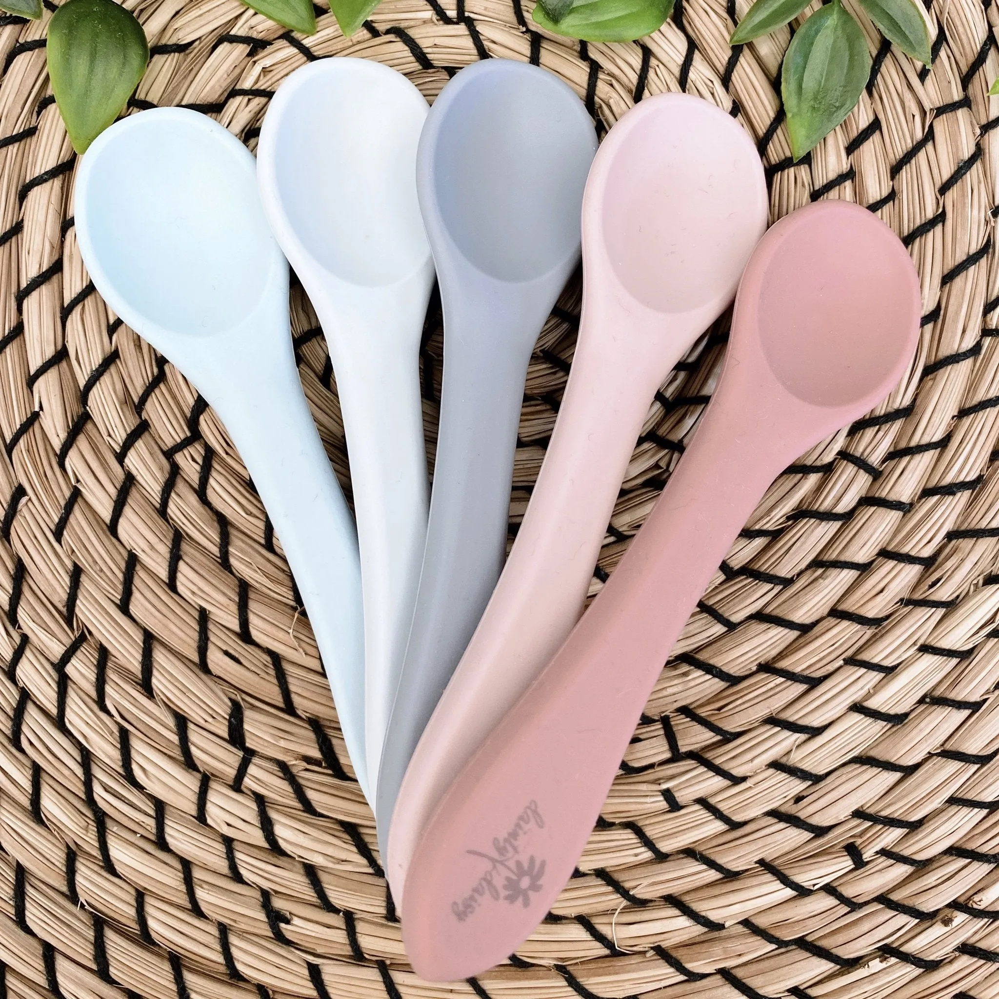 Stickie Bowl & Spoon Set - Light Grey