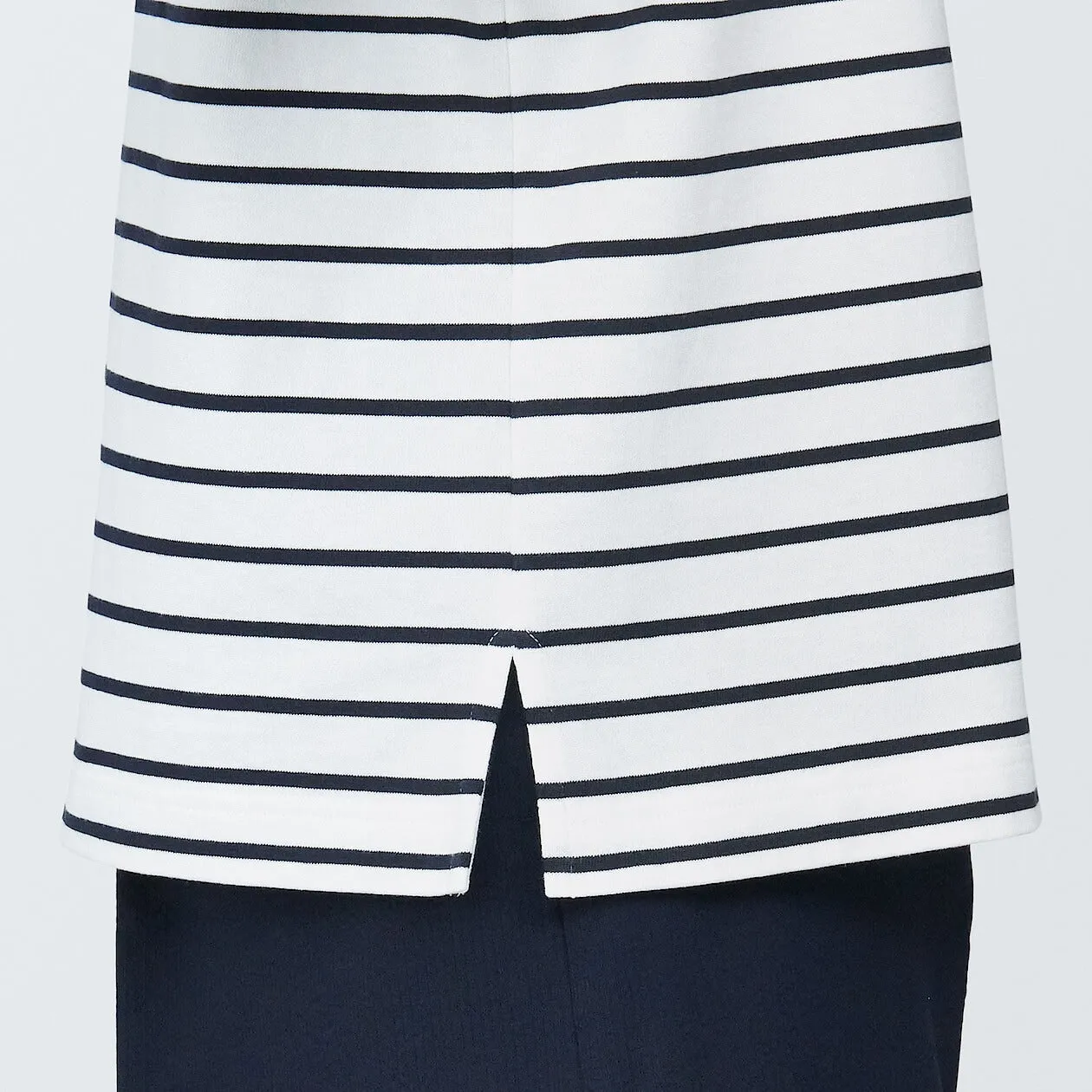 Striped Boatneck Short Sleeve T-Shirt