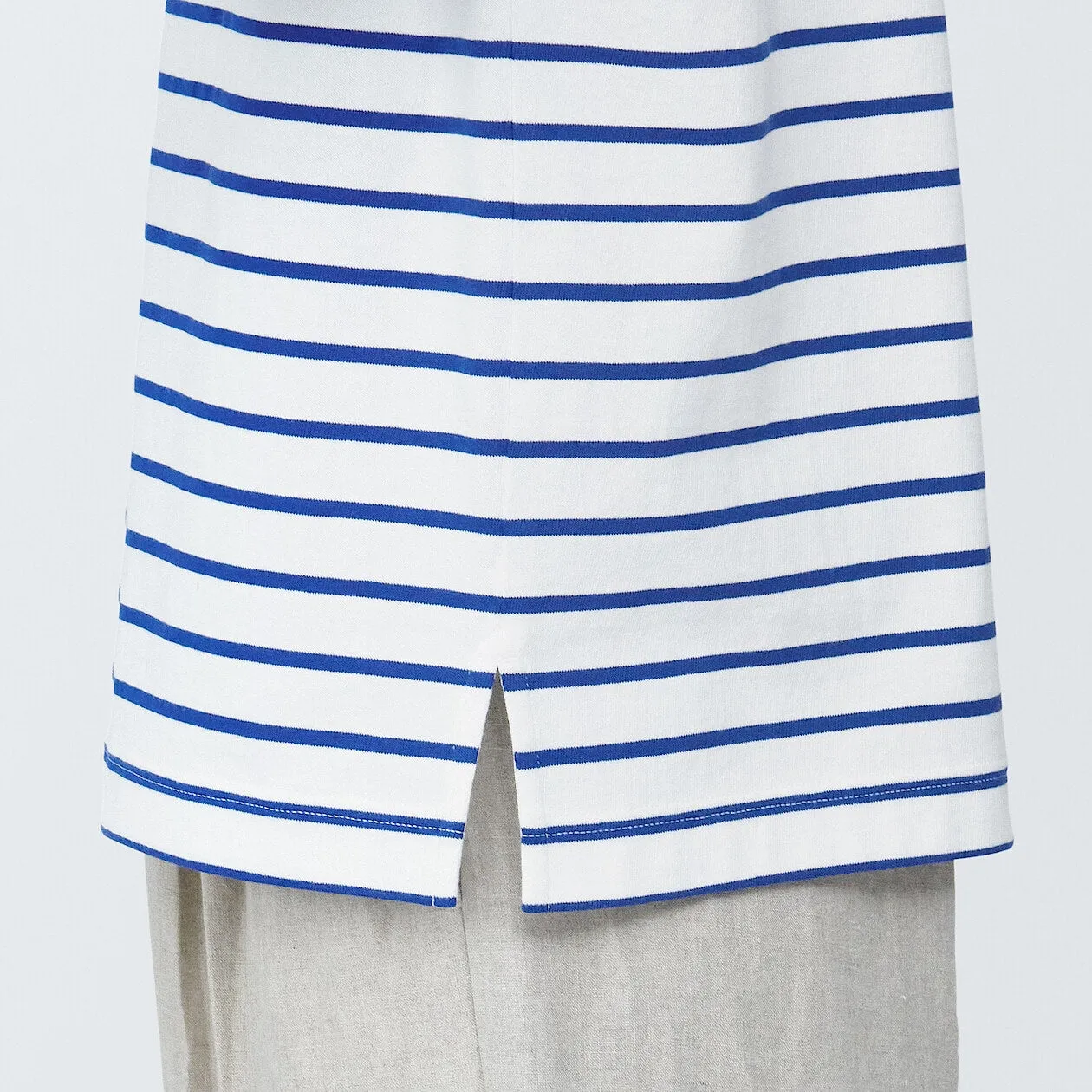 Striped Boatneck Short Sleeve T-Shirt