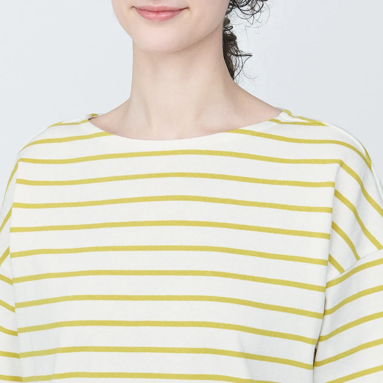 Striped Boatneck Short Sleeve T-Shirt