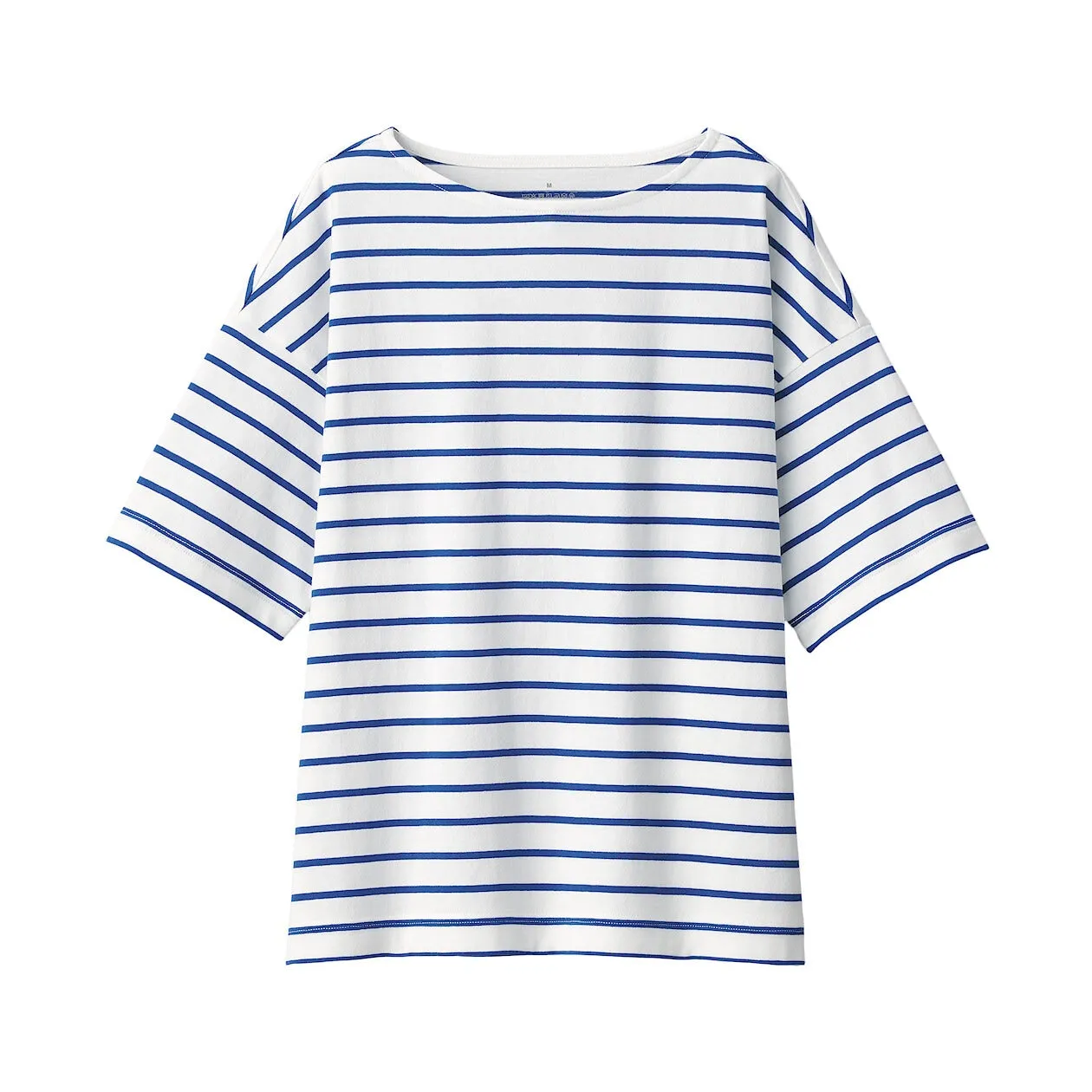 Striped Boatneck Short Sleeve T-Shirt