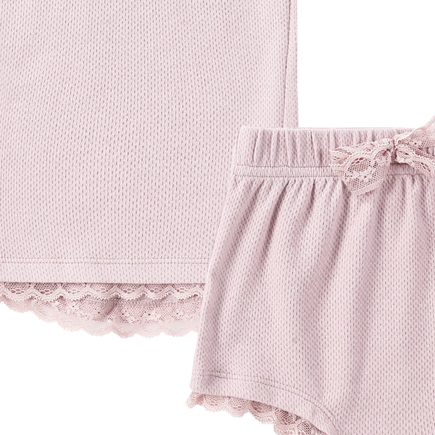 Susukoshi Organic PJ Singlet Shorties Set | Pale Lilac