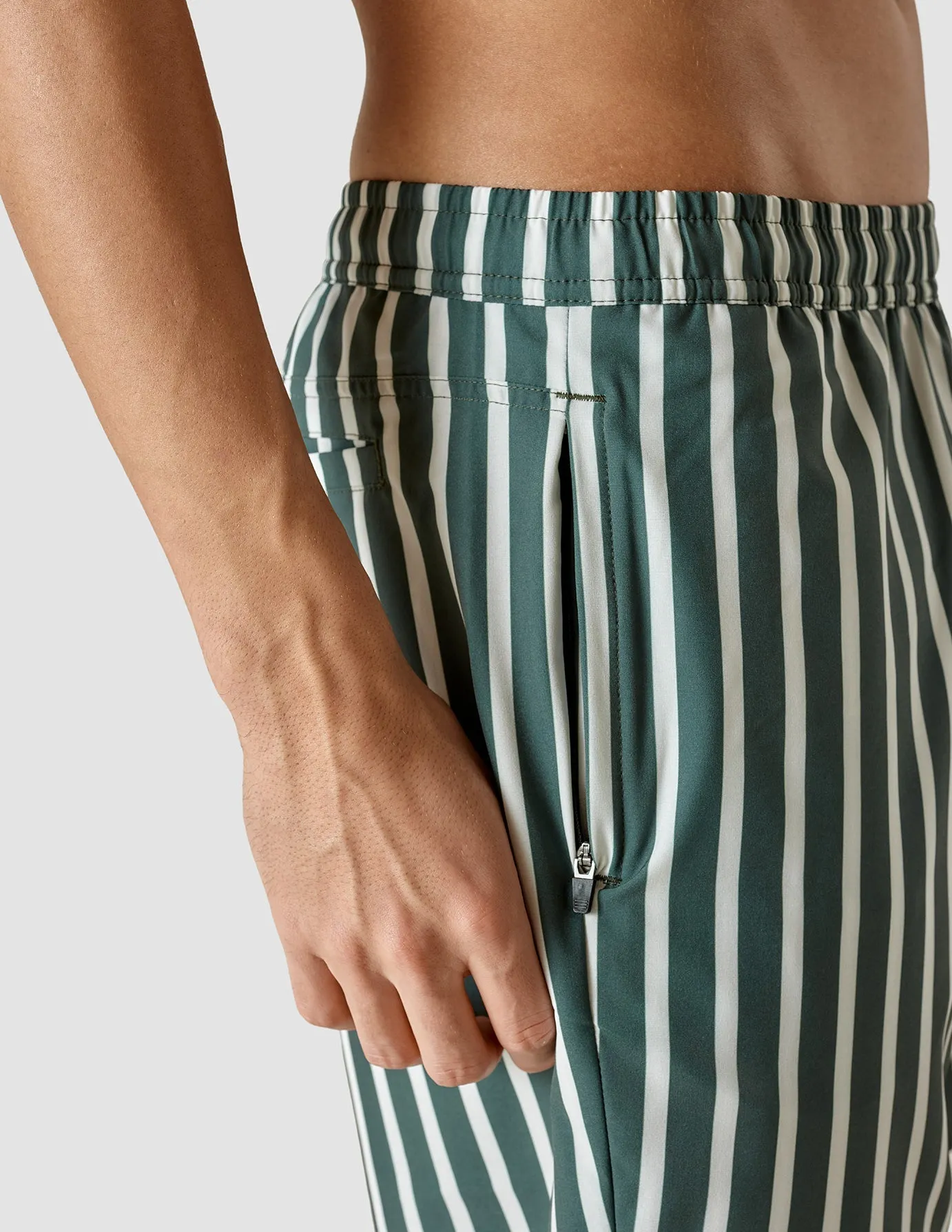 Swim Shorts Garden Green Stripe