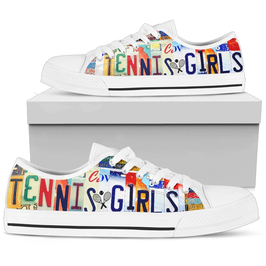 Tennis Girl Low Top Shoes