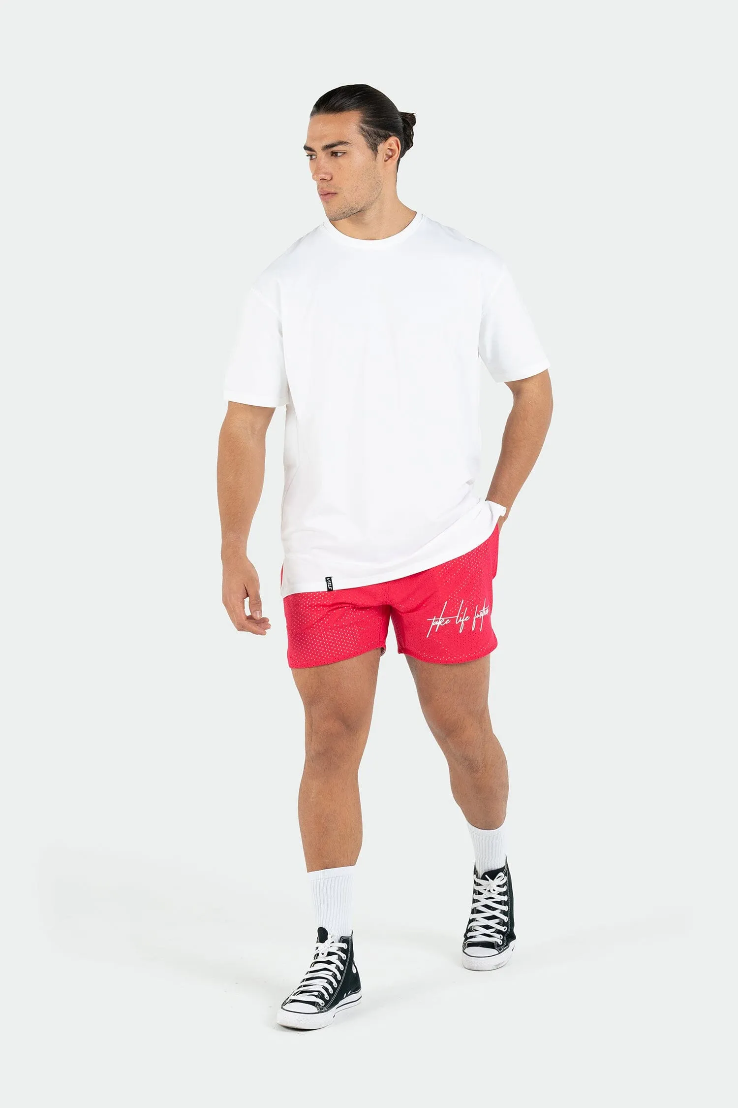 TLF Script Mesh 5 Inch Shorts