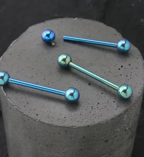 Turquoise Anodized Titanium Barbell