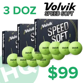 Volvik Speed Soft Green Dozen - 3 for $99