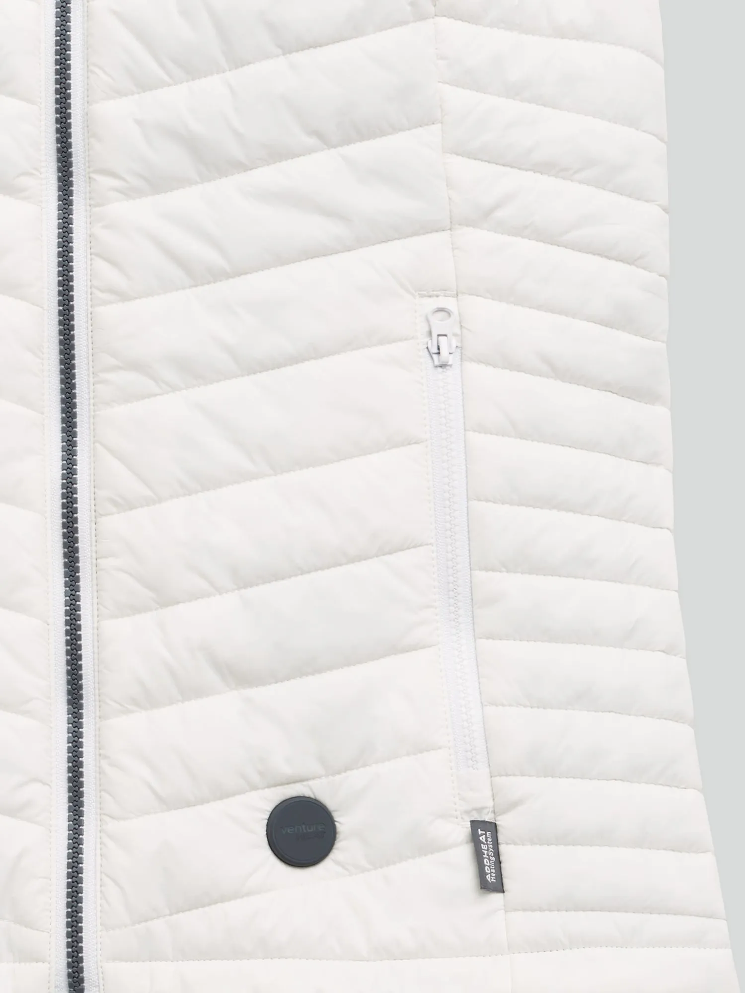 Women's 13W Heated Puffer Vest with HeatSync  - White