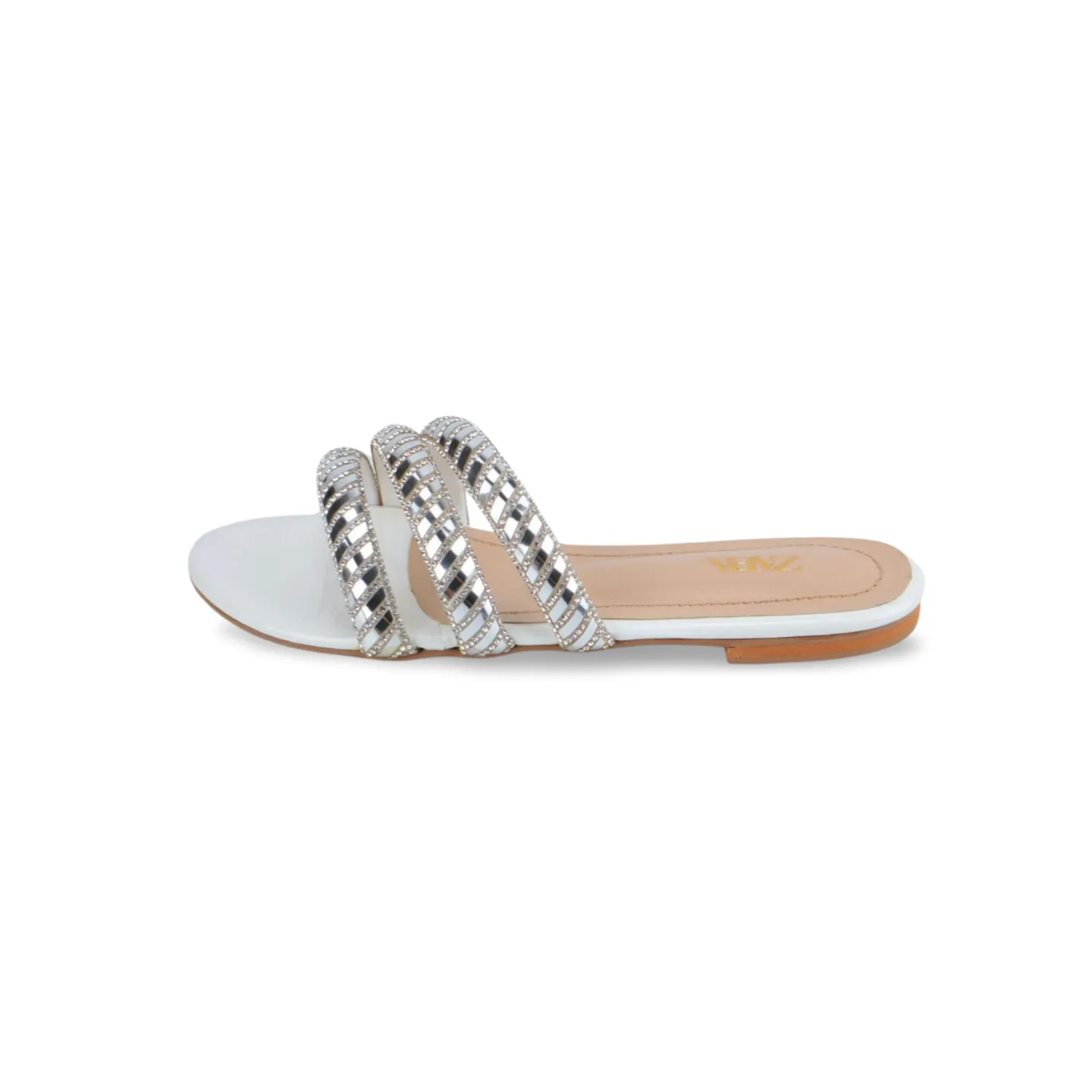 Women's Rhinestone Crystal Rope Flat Sandals