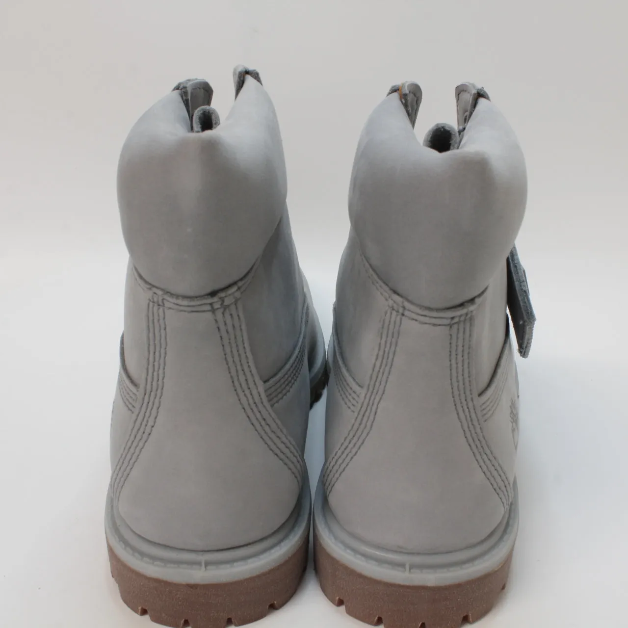 Womens Timberland Premium 6 Boots Light Grey Nubuck Uk Size 4