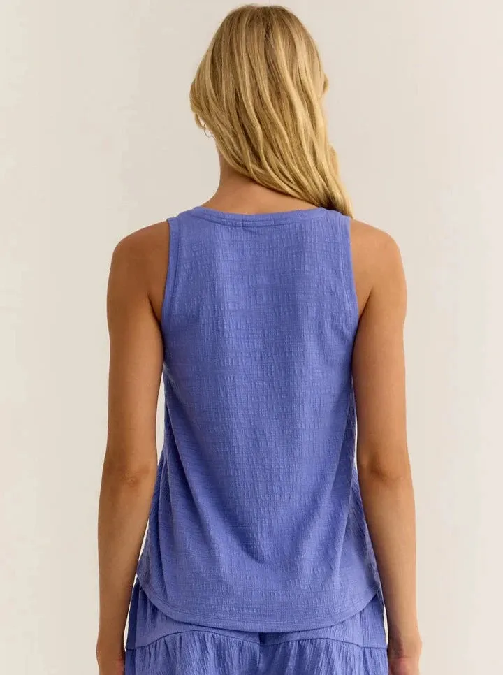 Z Supply Party Time Tank - Baja Blue