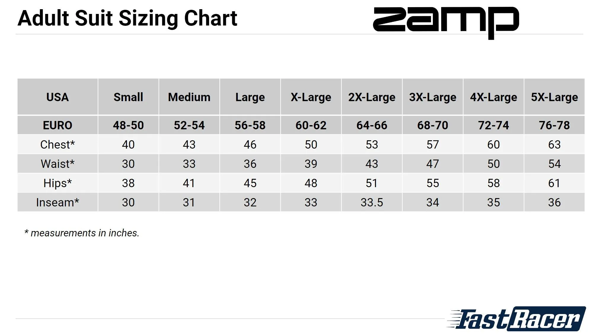 Zamp ZR-10 SFI Single Layer Race Suit